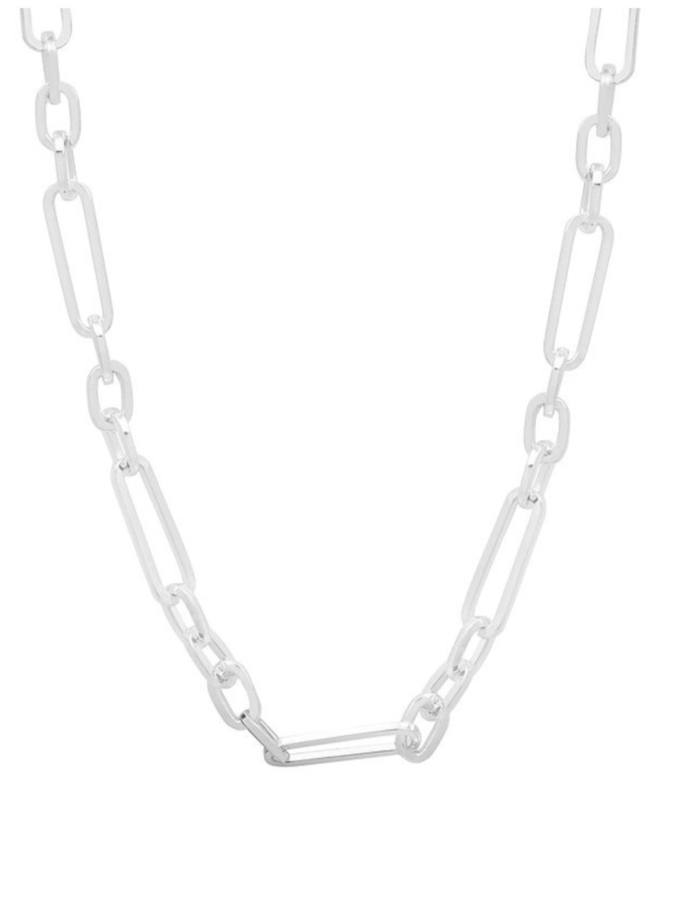 *NWT* LC Lauren Conrad Silver Tone Paperclip Link Chain Necklace